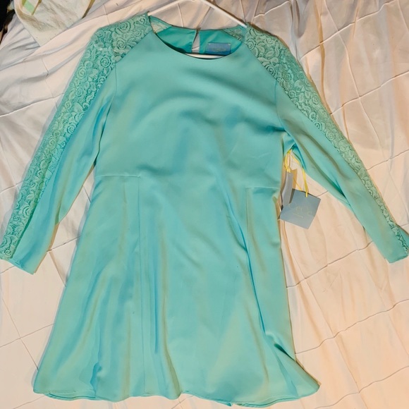 CeCe by Cynthia Steffe Lace sleeve cocktail dress - Picture 3 of 6